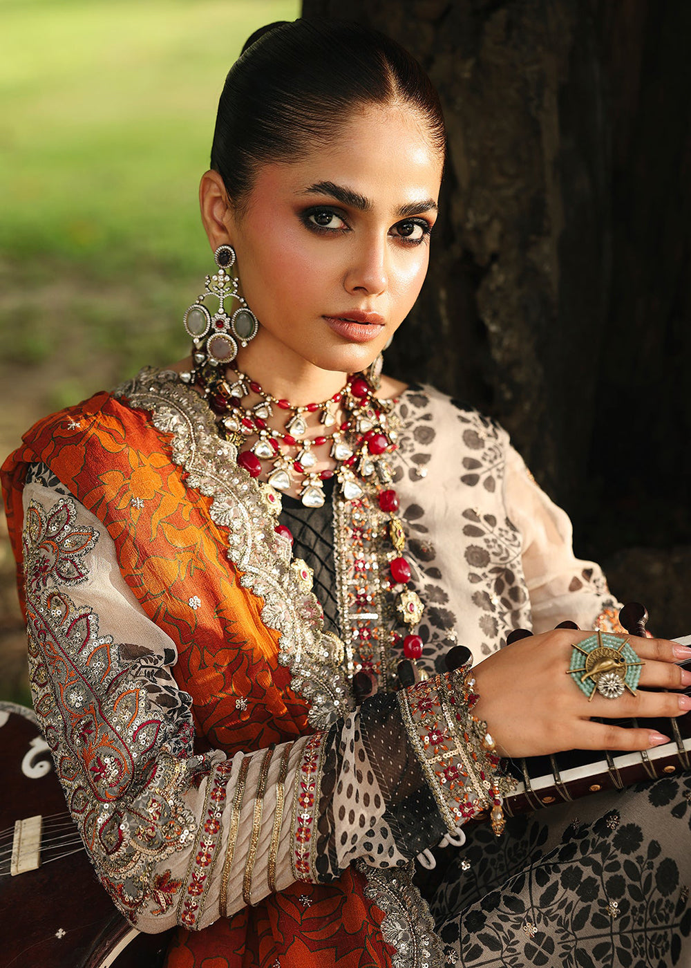 Buy Now Vasal Luxury Chiffon Collection '25 by Charizma | VSL5-30 Online in USA, UK, Canada, France, Italy, Germany, Spain, UAE & Worldwide at Empress Clothing.