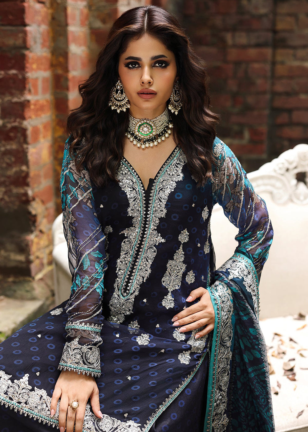 Buy Now Vasal Luxury Chiffon Collection '25 by Charizma | VSL5-32 Online in USA, UK, Canada, France, Italy, Germany, Spain, UAE & Worldwide at Empress Clothing.