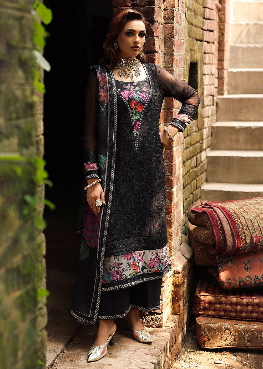 Buy Now Vasal Luxury Chiffon Collection '25 by Charizma | VSL5-33 Online in USA, UK, Canada, France, Greece, Germany, Ireland & Worldwide at Empress Clothing.
