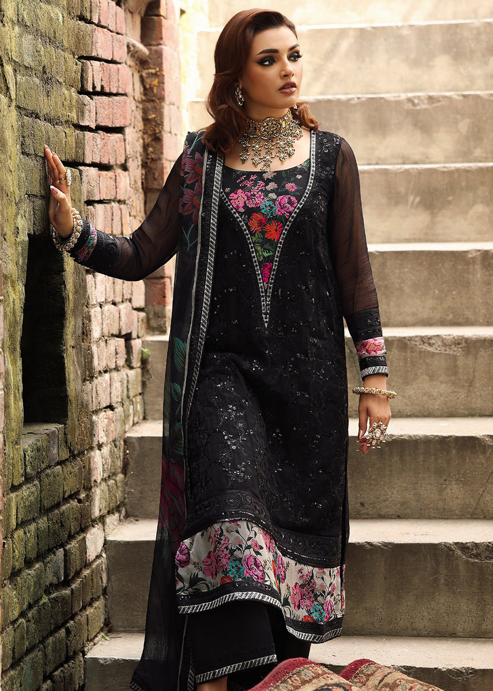 Buy Now Vasal Luxury Chiffon Collection '25 by Charizma | VSL5-33 Online in USA, UK, Canada, France, Greece, Germany, Ireland & Worldwide at Empress Clothing.