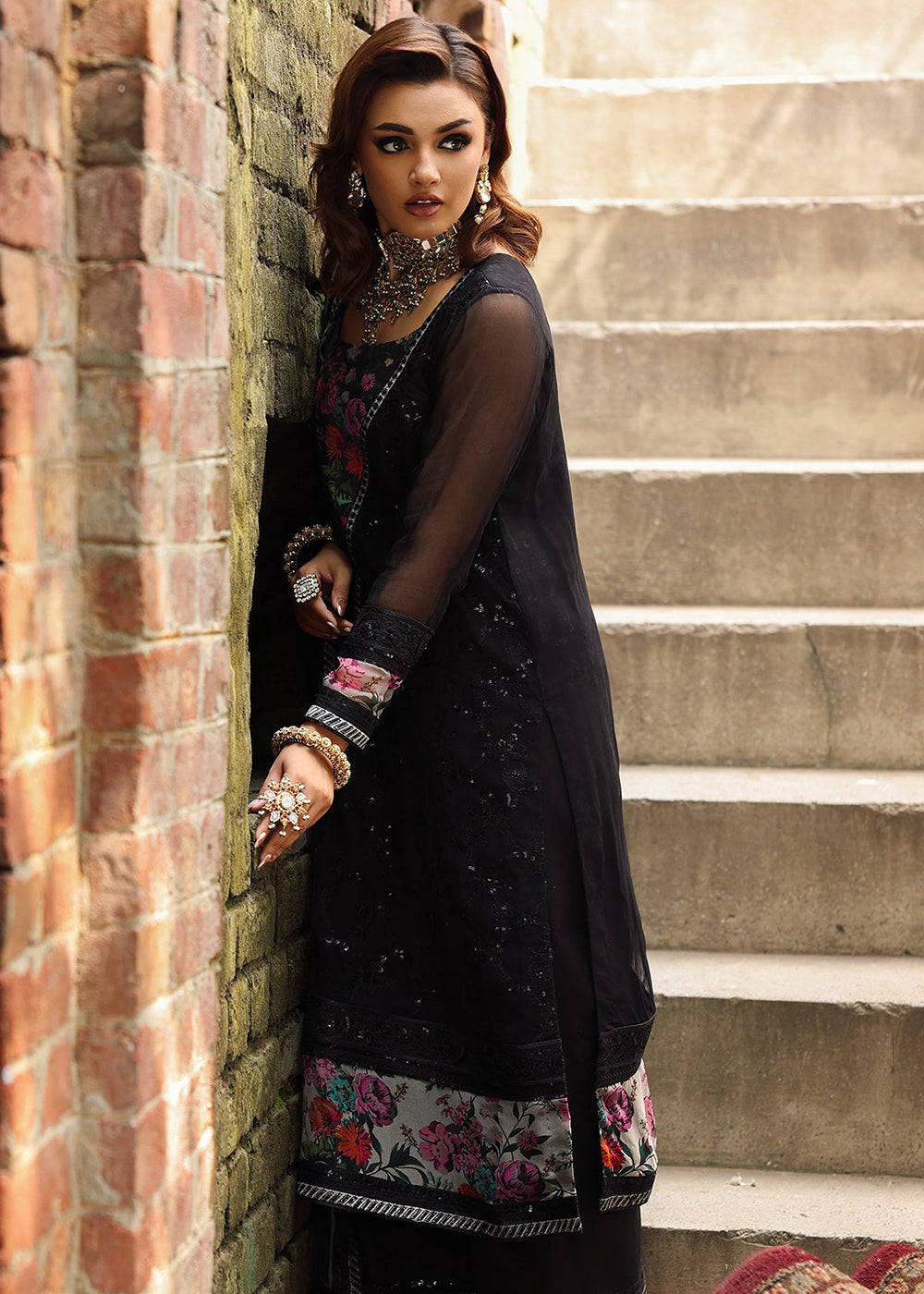 Buy Now Vasal Luxury Chiffon Collection '25 by Charizma | VSL5-33 Online in USA, UK, Canada, France, Greece, Germany, Ireland & Worldwide at Empress Clothing.