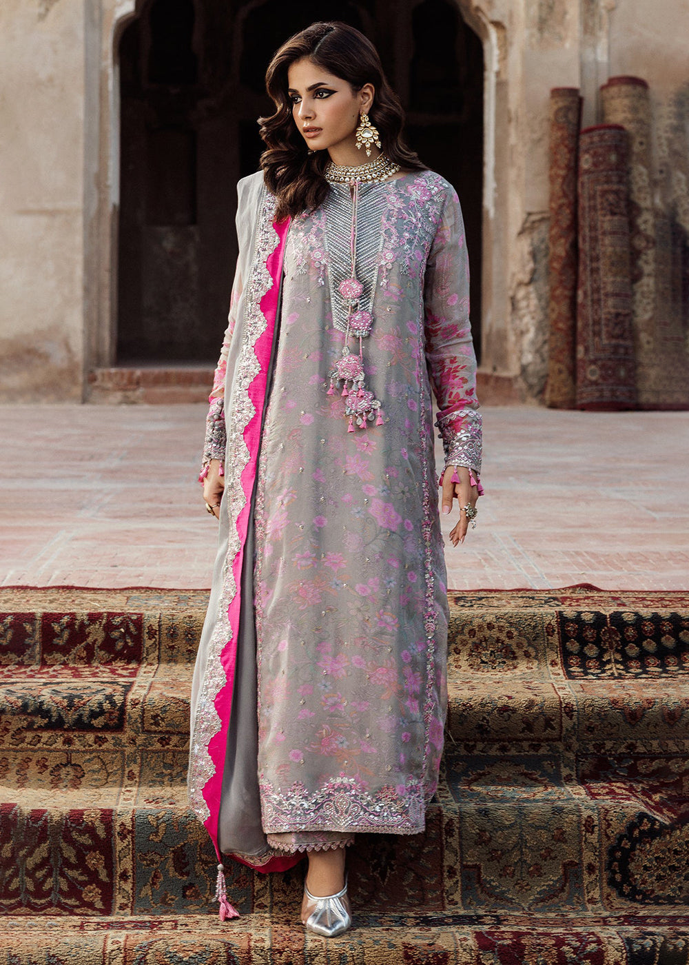 Buy Now Vasal Luxury Chiffon Collection '25 by Charizma | VSL5-34 Online in USA, UK, Canada, France, Greece, Germany, Ireland & Worldwide at Empress Clothing.