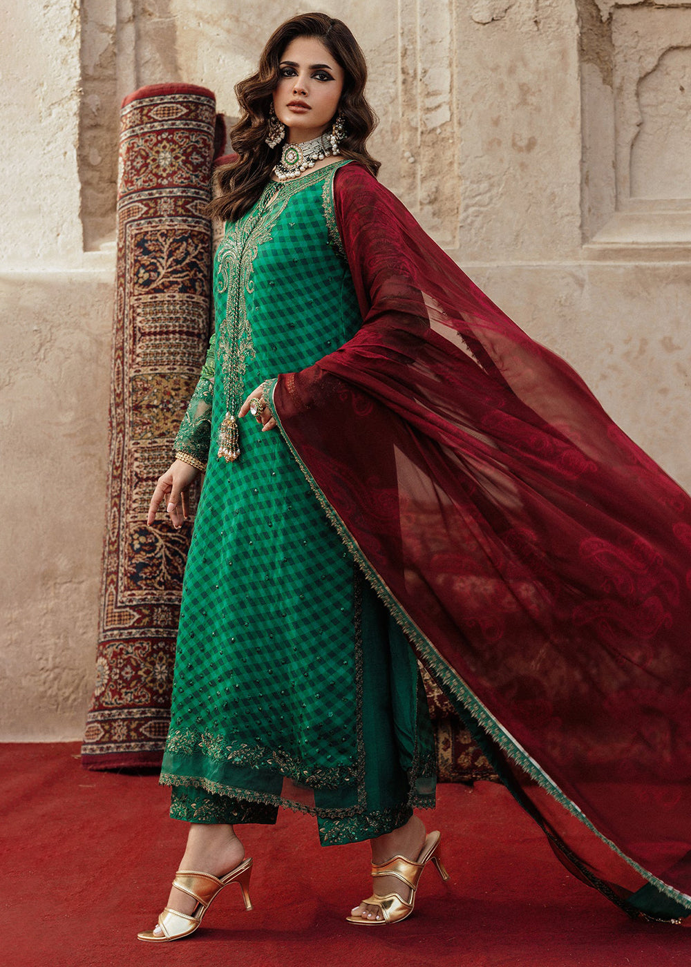 Buy Now Vasal Luxury Chiffon Collection '25 by Charizma | VSL5-35 Online in USA, UK, Canada, France, Greece, Germany, Ireland & Worldwide at Empress Clothing.