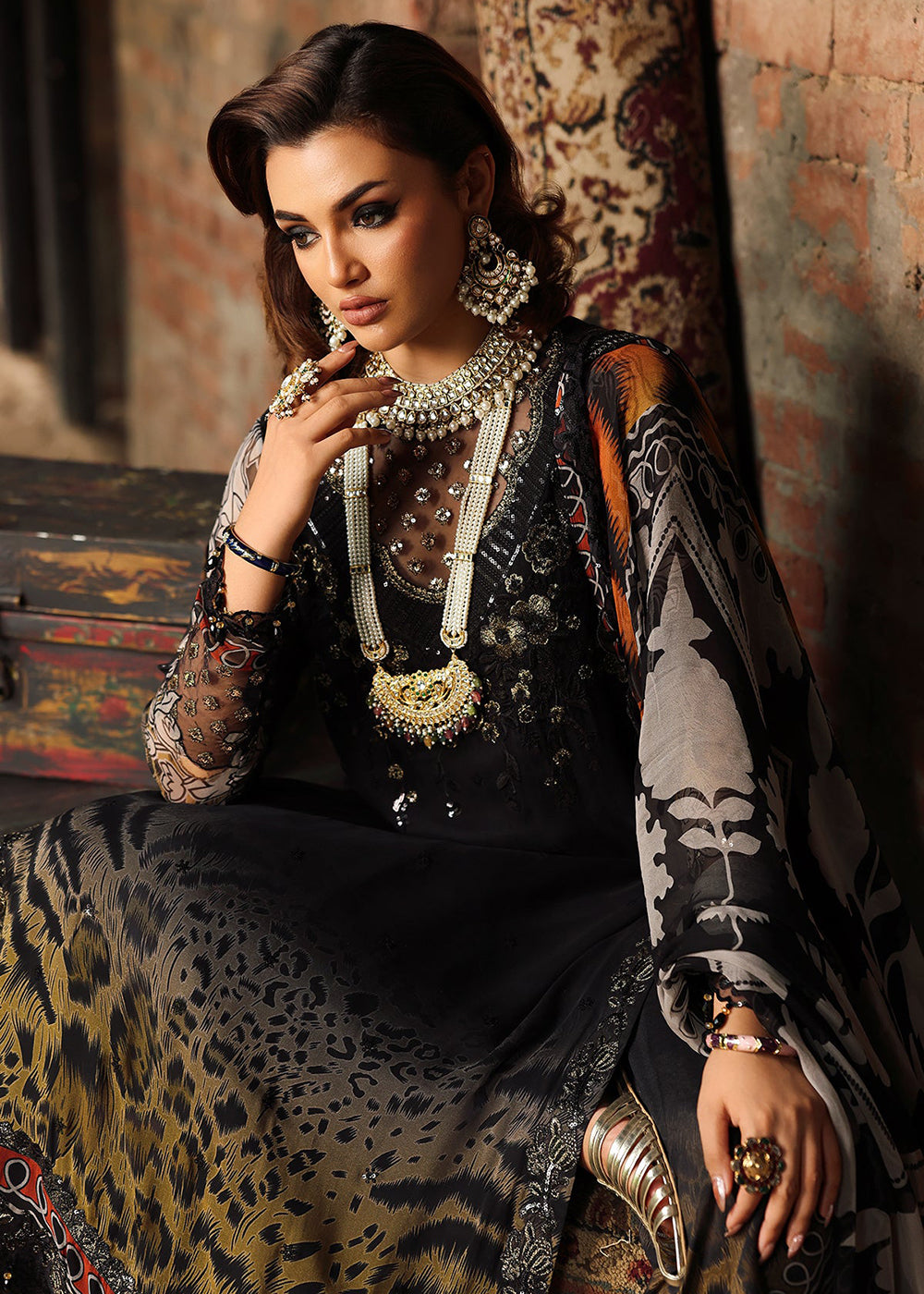 Buy Now Vasal Luxury Chiffon Collection '25 by Charizma | VSL5-36 Online in USA, UK, Canada, France, Greece, Germany, Ireland & Worldwide at Empress Clothing.
