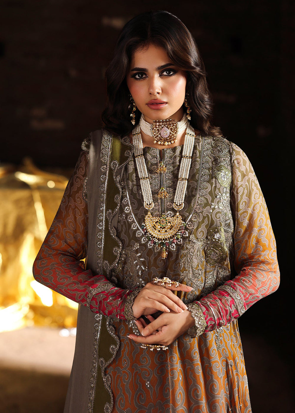 Buy Now Vasal Luxury Chiffon Collection '25 by Charizma | VSL5-37 Online in USA, UK, Canada, France, Greece, Germany, Ireland & Worldwide at Empress Clothing.