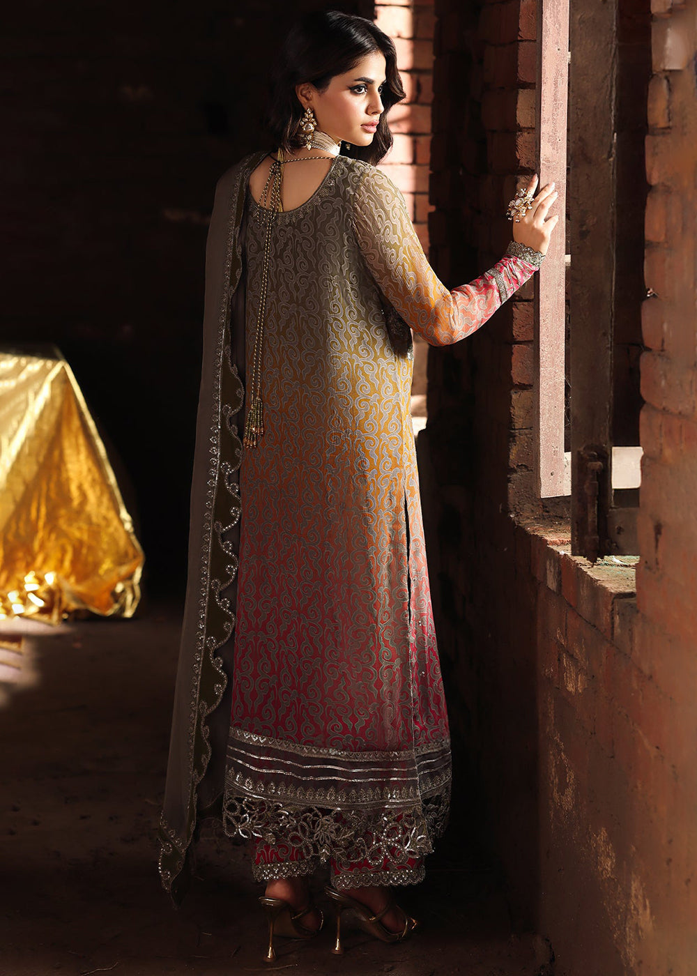 Buy Now Vasal Luxury Chiffon Collection '25 by Charizma | VSL5-37 Online in USA, UK, Canada, France, Greece, Germany, Ireland & Worldwide at Empress Clothing.