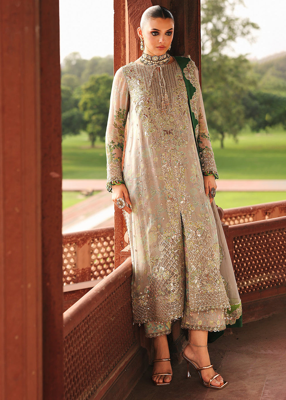 Buy Now Vasal Luxury Chiffon Collection '25 by Charizma | VSL5-38 Online in USA, UK, Canada, France, Greece, Germany, Ireland & Worldwide at Empress Clothing.