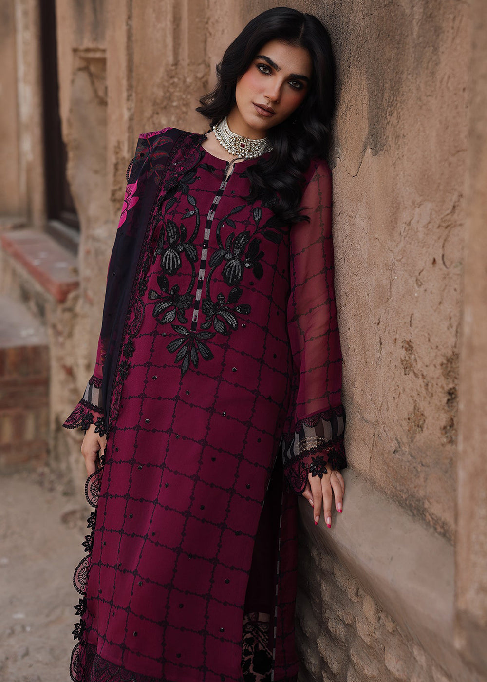 Buy Now Vasal Luxury Chiffon Collection '25 by Charizma | VSL5-39 Online in USA, UK, Canada, France, Greece, Germany, Ireland & Worldwide at Empress Clothing.