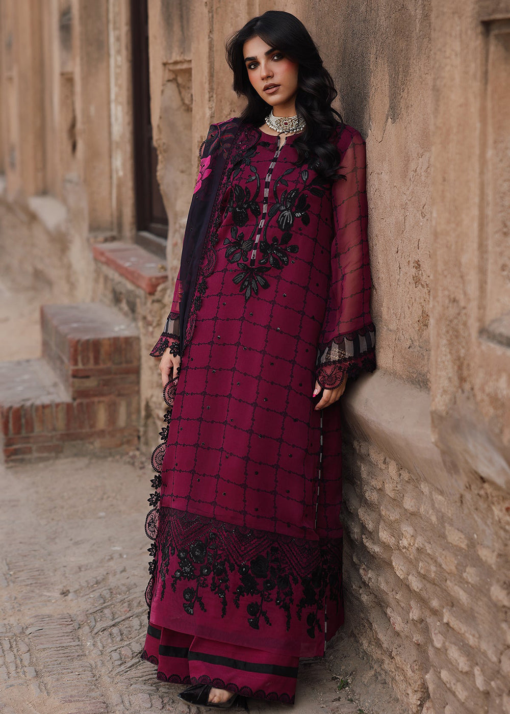 Buy Now Vasal Luxury Chiffon Collection '25 by Charizma | VSL5-39 Online in USA, UK, Canada, France, Greece, Germany, Ireland & Worldwide at Empress Clothing.