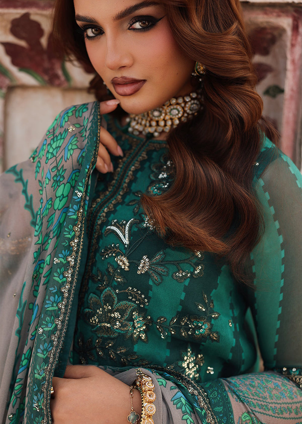 Buy Now Vasal Luxury Chiffon Collection '25 by Charizma | VSL5-40 Online in USA, UK, Canada, France, Greece, Germany, Ireland & Worldwide at Empress Clothing.