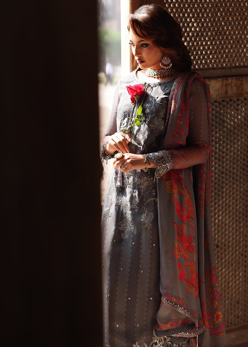 Buy Now Vasal Luxury Chiffon Collection '25 by Charizma | VSL5-41 Online in USA, UK, Canada, France, Greece, Germany, Ireland & Worldwide at Empress Clothing.
