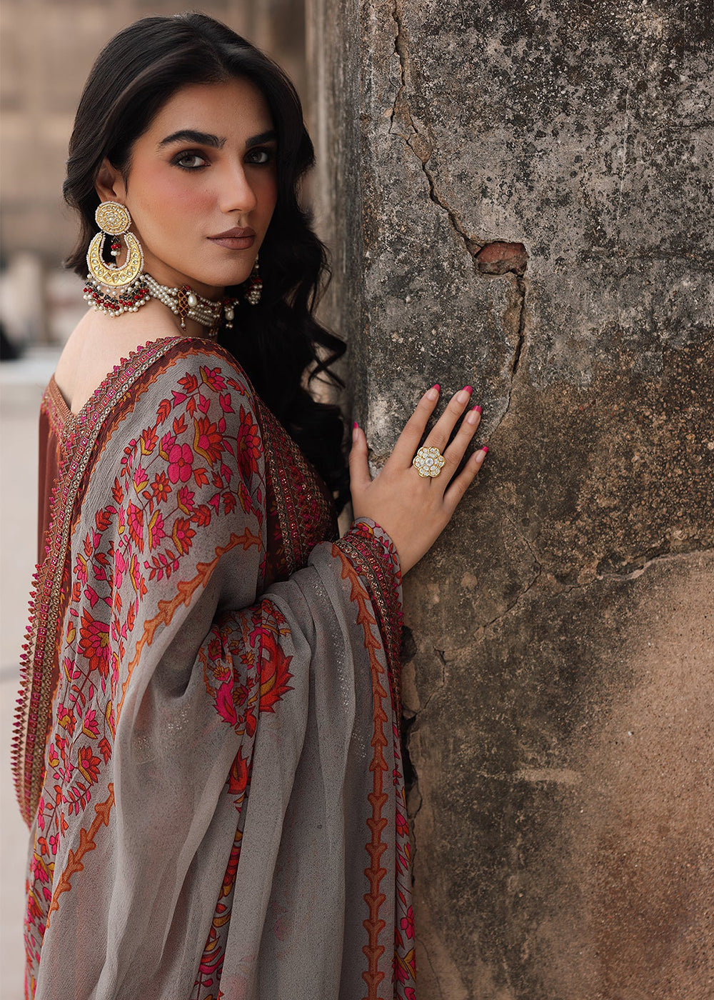 Buy Now Vasal Luxury Chiffon Collection '25 by Charizma | VSL5-42 Online in USA, UK, Canada, France, Greece, Germany, Ireland & Worldwide at Empress Clothing.