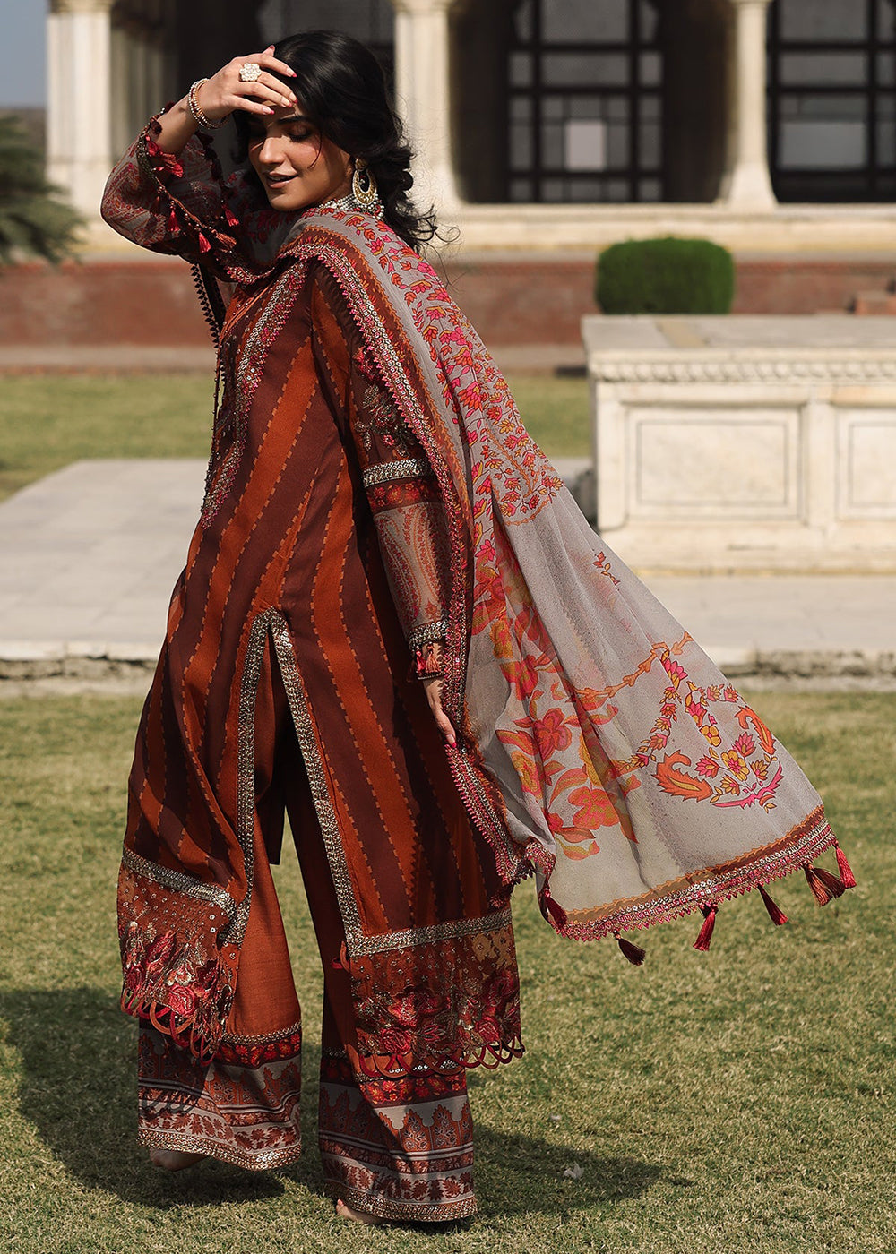 Buy Now Vasal Luxury Chiffon Collection '25 by Charizma | VSL5-42 Online in USA, UK, Canada, France, Greece, Germany, Ireland & Worldwide at Empress Clothing.