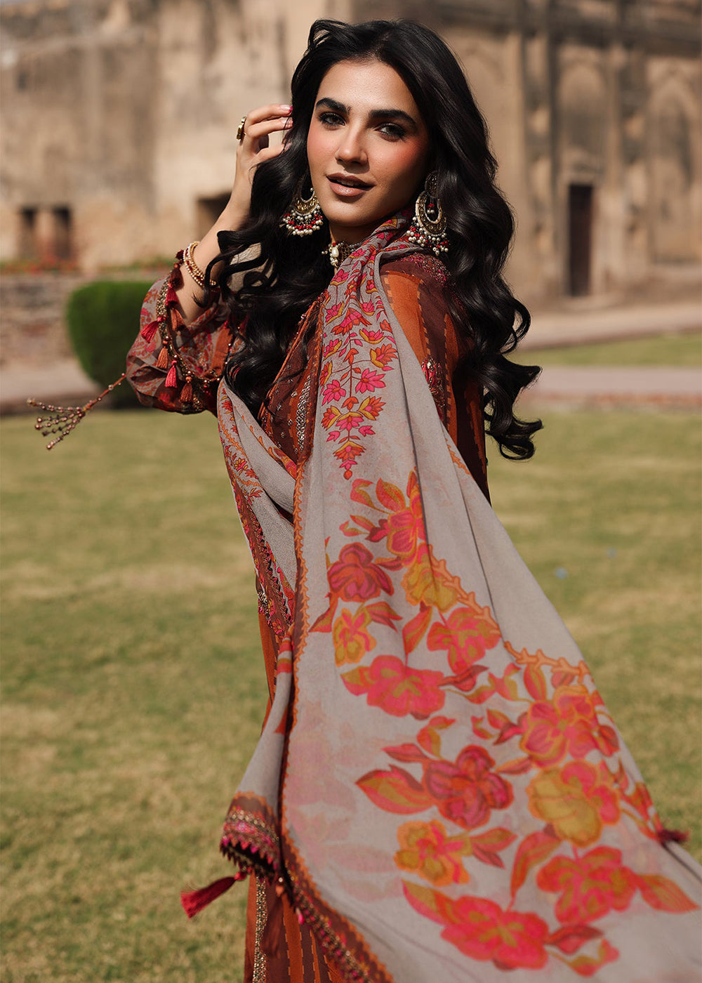 Buy Now Vasal Luxury Chiffon Collection '25 by Charizma | VSL5-42 Online in USA, UK, Canada, France, Greece, Germany, Ireland & Worldwide at Empress Clothing.