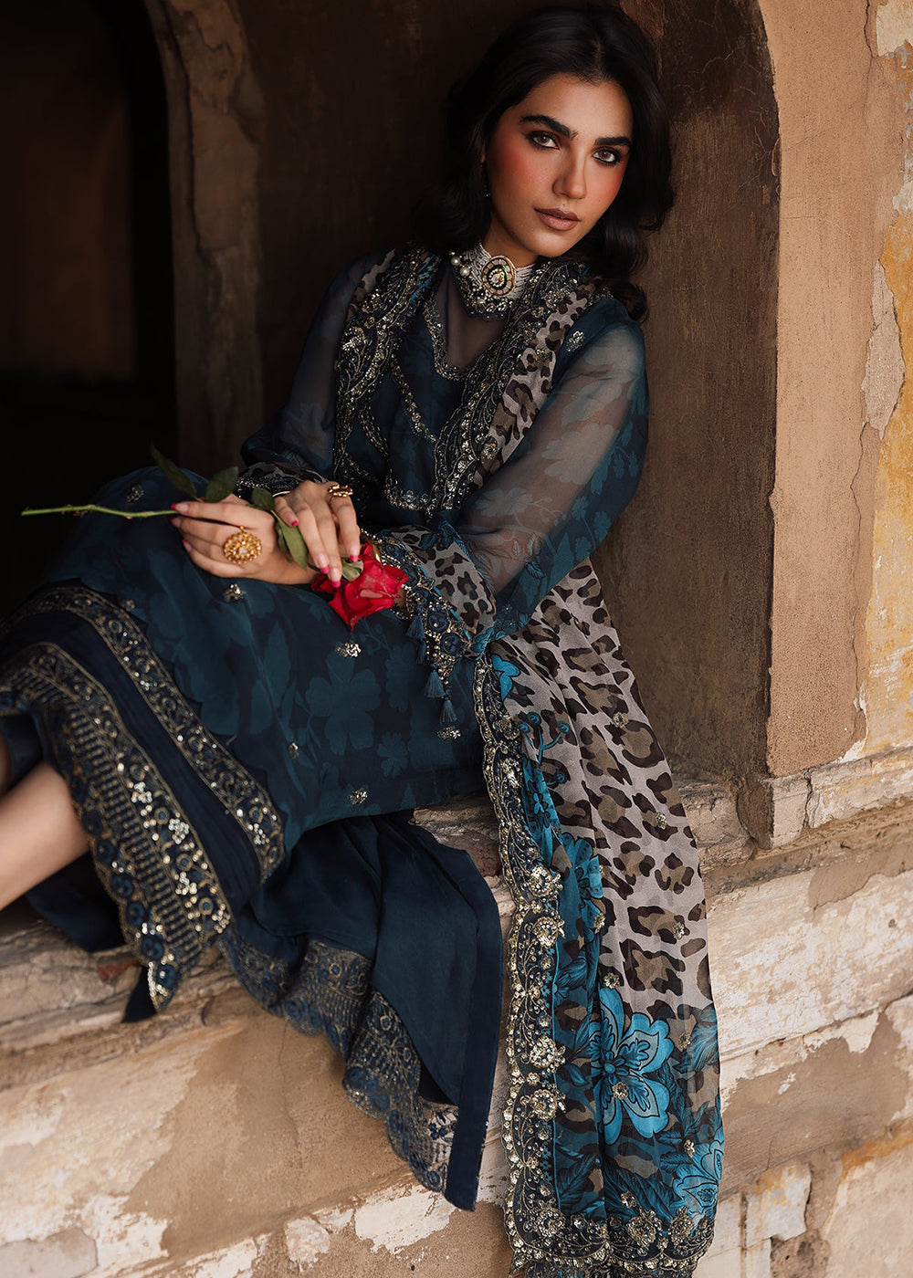 Buy Now Vasal Luxury Chiffon Collection '25 by Charizma | VSL5-43 Online in USA, UK, Canada, France, Greece, Germany, Ireland & Worldwide at Empress Clothing.