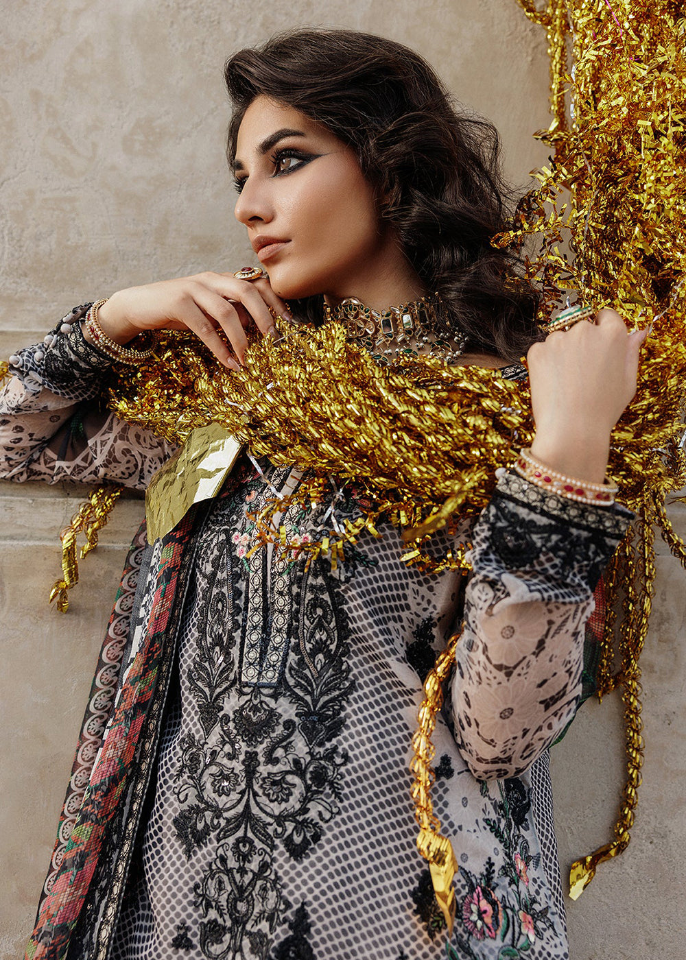 Buy Now Vasal Luxury Chiffon Collection '25 by Charizma | VSL5-44 Online in USA, UK, Canada, France, Greece, Germany, Ireland & Worldwide at Empress Clothing.