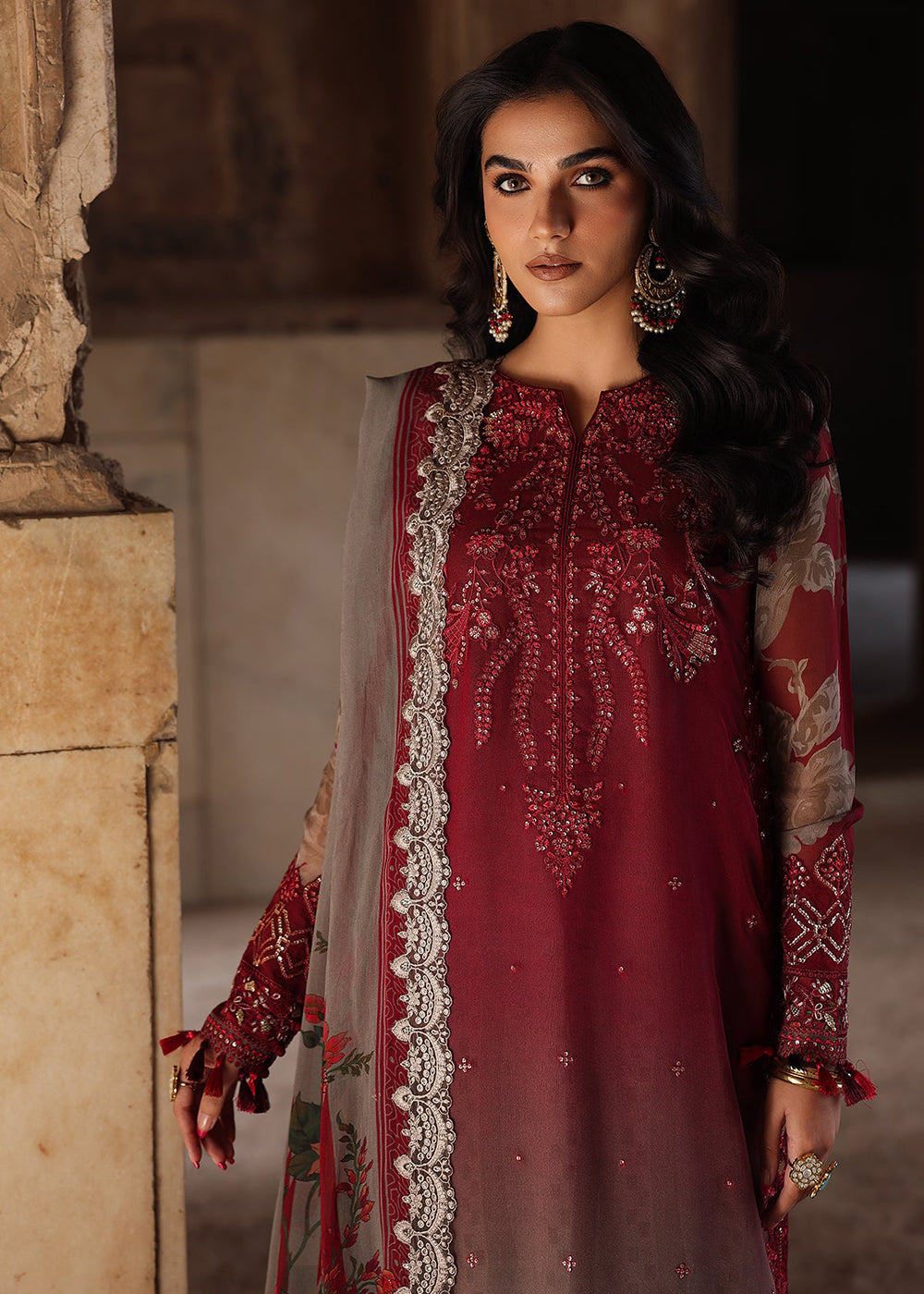 Buy Now Vasal Luxury Chiffon Collection '25 by Charizma | VSL5-45 Online in USA, UK, Canada, France, Greece, Germany, Ireland & Worldwide at Empress Clothing.