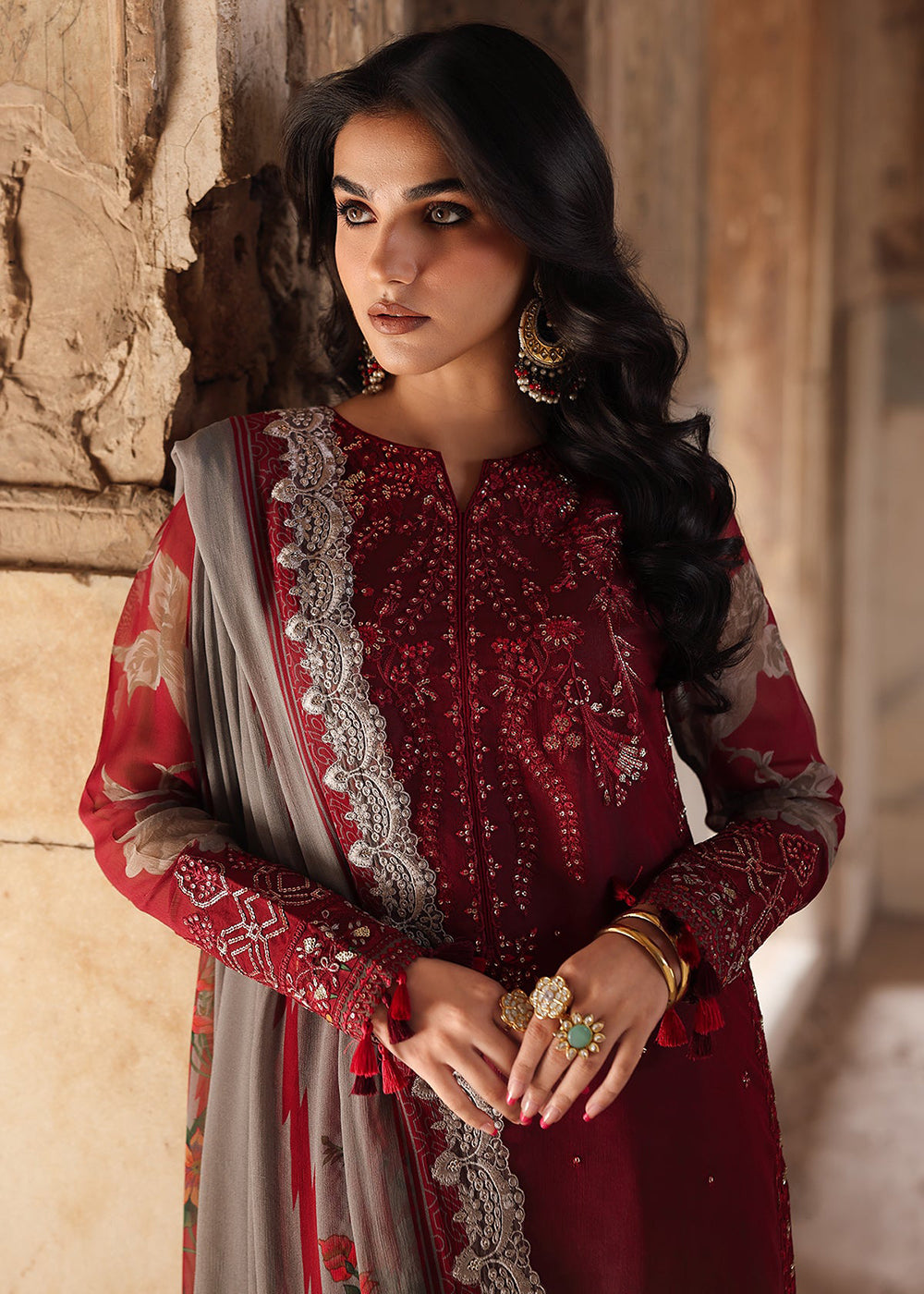 Buy Now Vasal Luxury Chiffon Collection '25 by Charizma | VSL5-45 Online in USA, UK, Canada, France, Greece, Germany, Ireland & Worldwide at Empress Clothing.