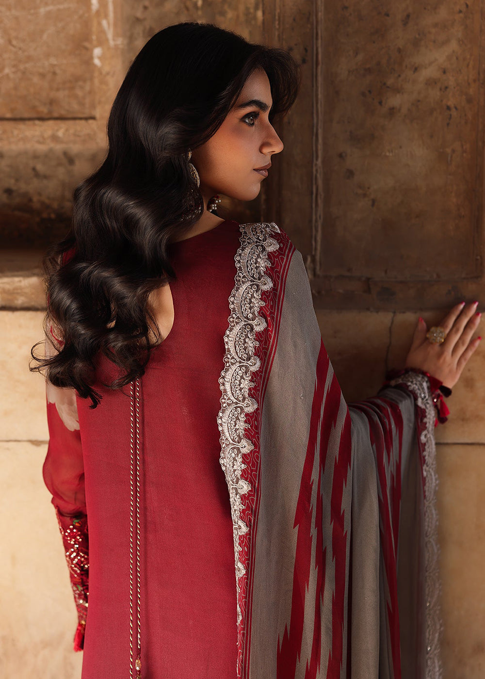 Buy Now Vasal Luxury Chiffon Collection '25 by Charizma | VSL5-45 Online in USA, UK, Canada, France, Greece, Germany, Ireland & Worldwide at Empress Clothing.