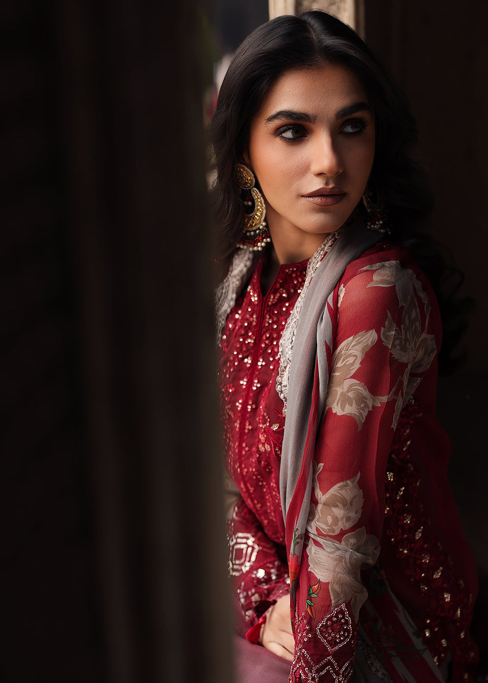 Buy Now Vasal Luxury Chiffon Collection '25 by Charizma | VSL5-45 Online in USA, UK, Canada, France, Greece, Germany, Ireland & Worldwide at Empress Clothing.