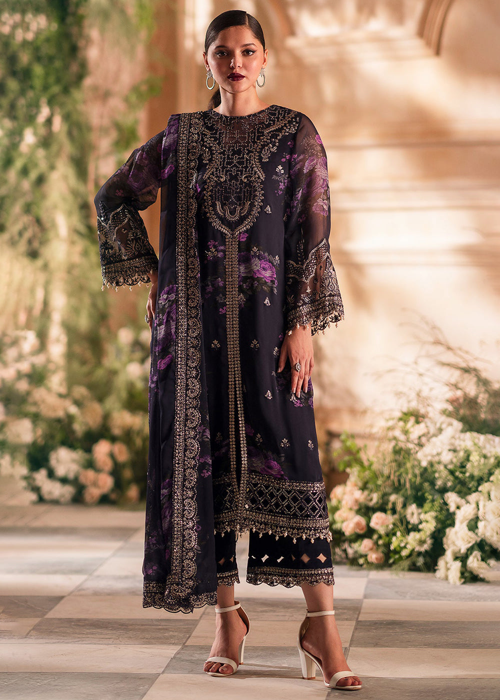 Buy Now Vasal Luxury Chiffon Collection '24 by Charizma | VSL5-01 Online at Empress Online in USA, UK, Canada & Worldwide at Empress Clothing. 