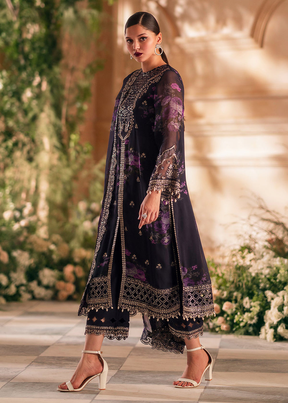 Buy Now Vasal Luxury Chiffon Collection '24 by Charizma | VSL5-01 Online at Empress Online in USA, UK, Canada & Worldwide at Empress Clothing. 