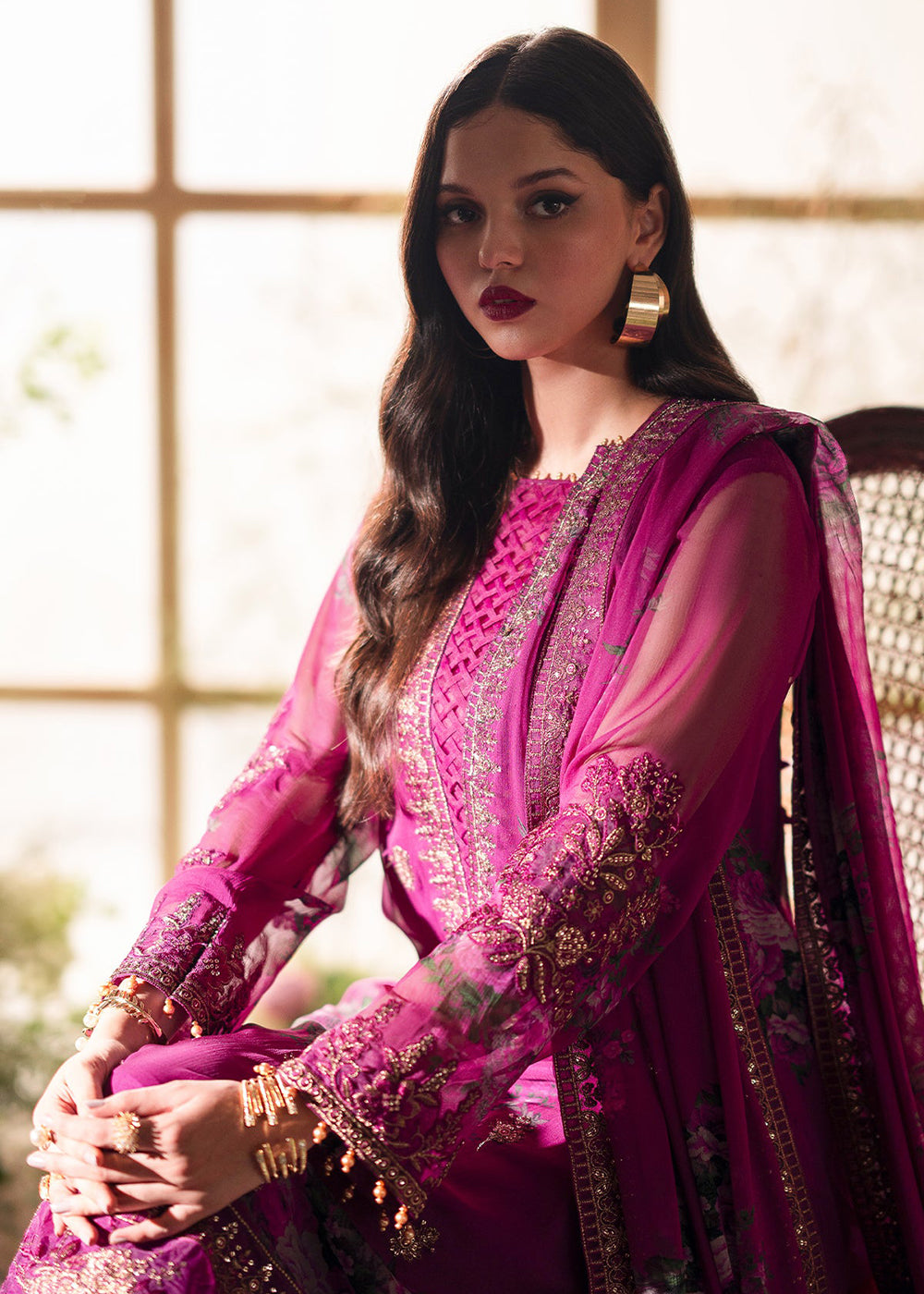 Buy Now Vasal Luxury Chiffon Collection '24 by Charizma | VSL5-03 Online at Empress Online in USA, UK, Canada & Worldwide at Empress Clothing. 