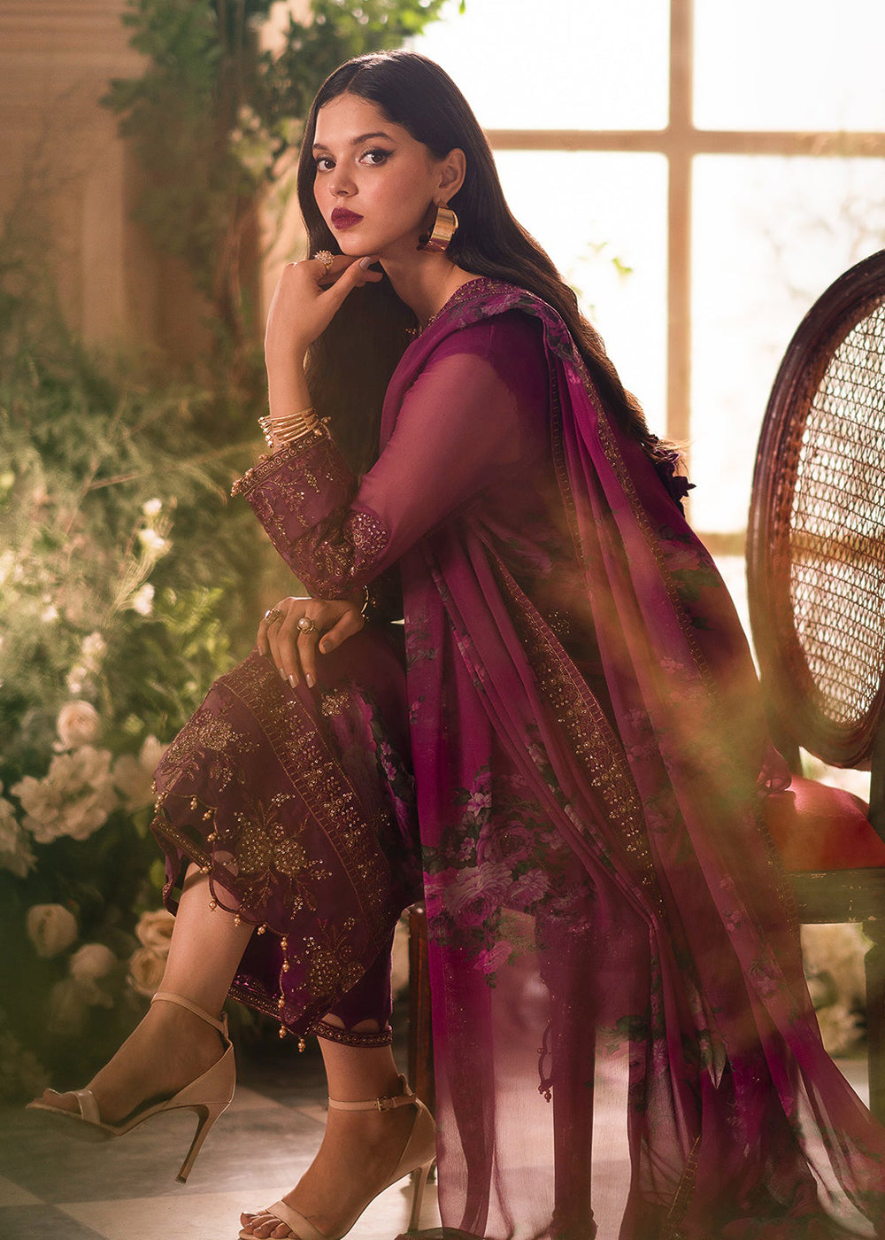 Buy Now Vasal Luxury Chiffon Collection '24 by Charizma | VSL5-03 Online at Empress Online in USA, UK, Canada & Worldwide at Empress Clothing. 