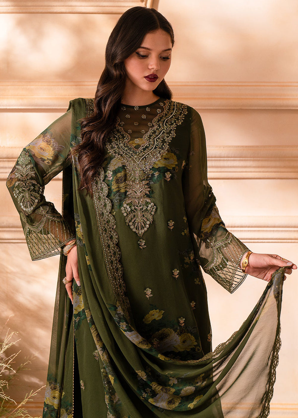 Buy Now Vasal Luxury Chiffon Collection '24 by Charizma | VSL5-06 Online at Empress Online in USA, UK, Canada & Worldwide at Empress Clothing.