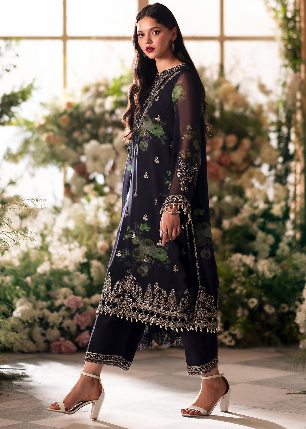 Buy Now Vasal Luxury Chiffon Collection '24 by Charizma | VSL5-07 Online at Empress Online in USA, UK, Canada & Worldwide at Empress Clothing. 