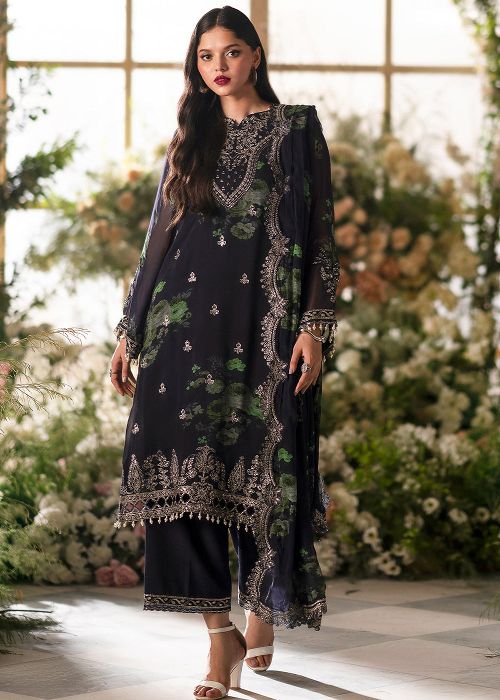 Buy Now Vasal Luxury Chiffon Collection '24 by Charizma | VSL5-07 Online at Empress Online in USA, UK, Canada & Worldwide at Empress Clothing. 