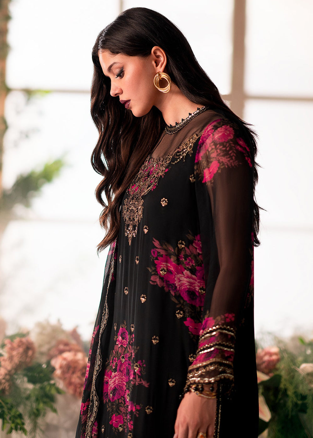 Buy Now Vasal Luxury Chiffon Collection '24 by Charizma | VSL5-09 Online at Empress Online in USA, UK, Canada & Worldwide at Empress Clothing. 