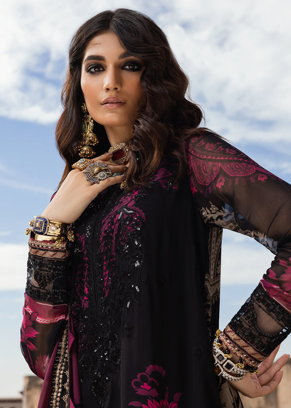 Buy Now Vasal Luxury Chiffon Collection '24 by Charizma | VSL5-10 Online at Empress Online in USA, UK, Canada & Worldwide at Empress Clothing.