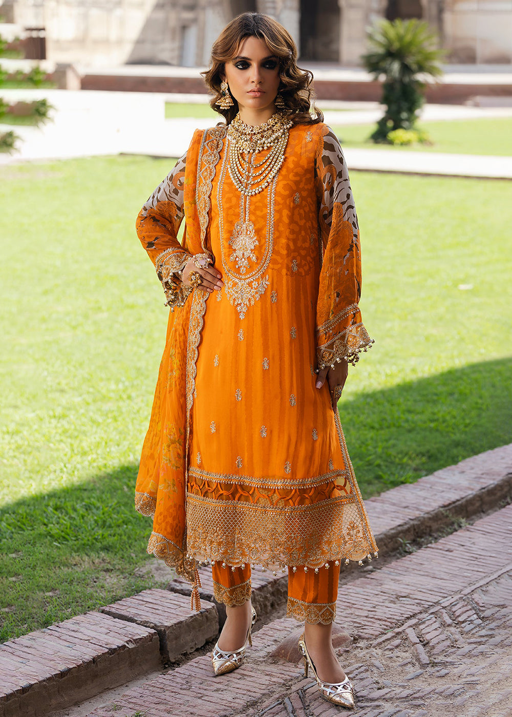 Buy Now Vasal Luxury Chiffon Collection '24 by Charizma | VSL5-14 Online at Empress Online in USA, UK, Canada & Worldwide at Empress Clothing.