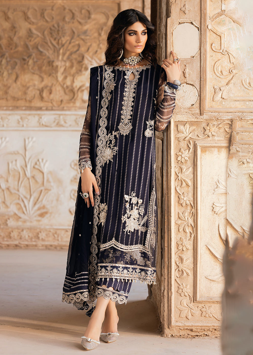 Buy Now Vasal Luxury Chiffon Collection '24 by Charizma | VSL5-15 Online at Empress Online in USA, UK, Canada & Worldwide at Empress Clothing.