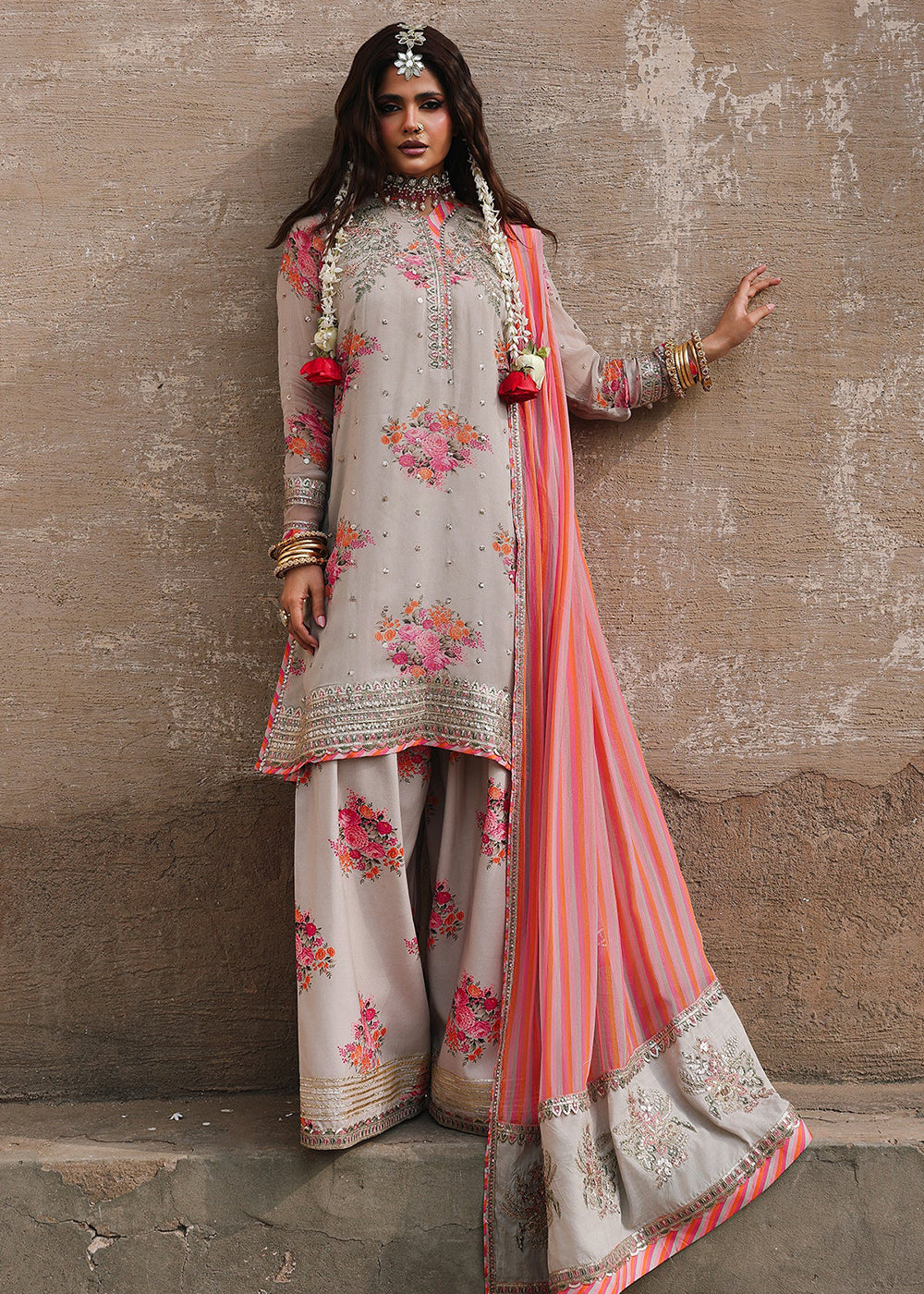 Buy Now Vasal Luxury Chiffon Collection '26 by Charizma | VSL6-09 Online in USA, UK, Canada, France, Greece, Germany, Ireland & Worldwide at Empress Clothing.