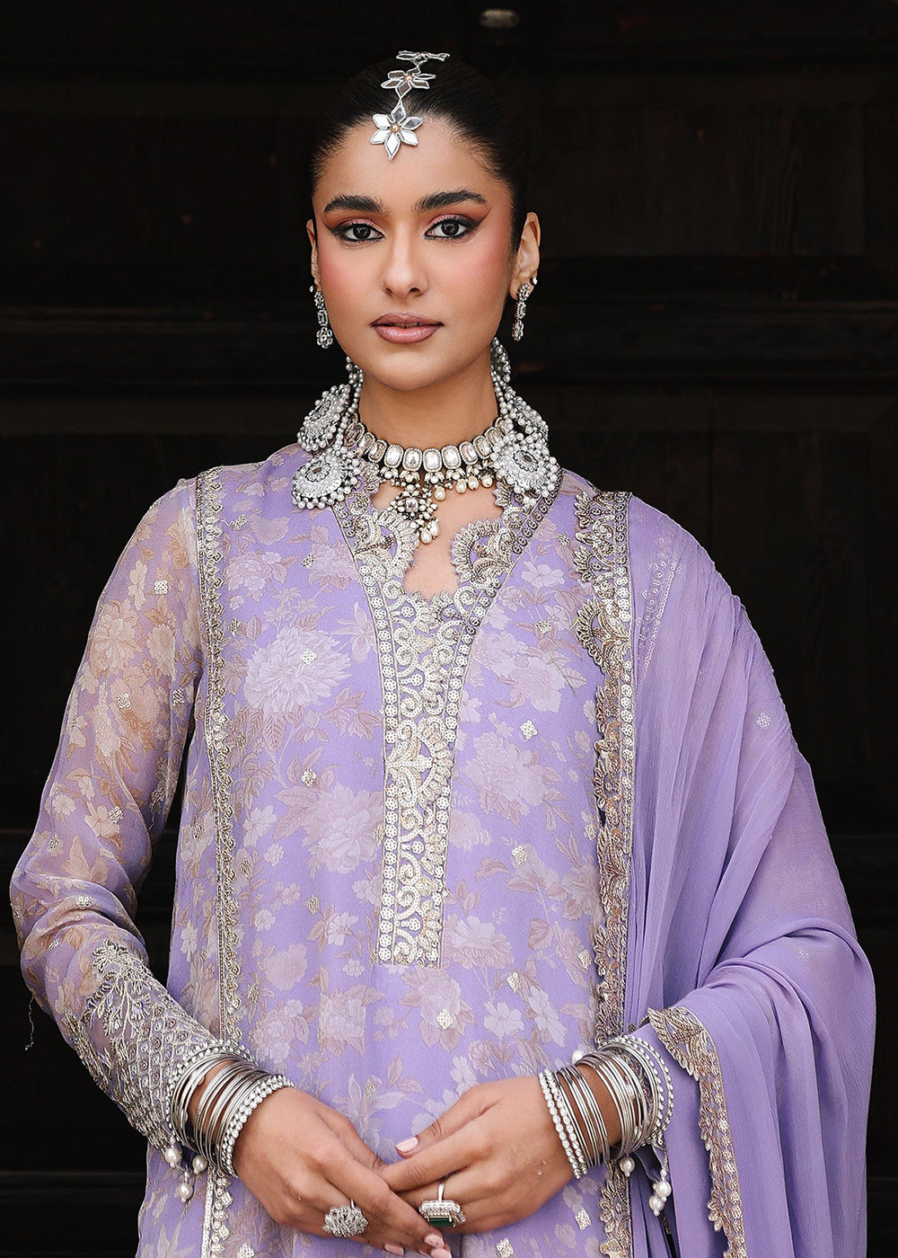 Buy Now Vasal Luxury Chiffon Collection '26 by Charizma | VSL6-11 Online in USA, UK, Canada, France, Greece, Germany, Ireland & Worldwide at Empress Clothing.
