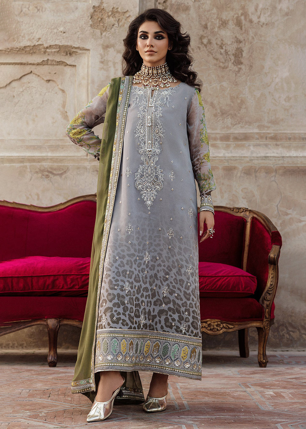 Buy Now Vasal Luxury Chiffon Collection '26 by Charizma | VSL6-12 Online in USA, UK, Canada, France, Greece, Germany, Ireland & Worldwide at Empress Clothing.