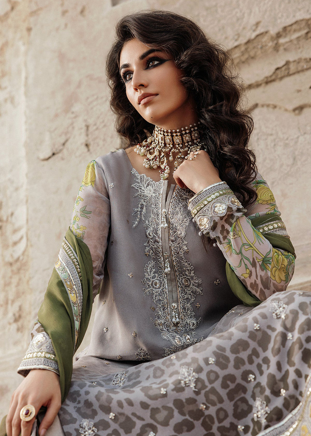 Buy Now Vasal Luxury Chiffon Collection '26 by Charizma | VSL6-12 Online in USA, UK, Canada, France, Greece, Germany, Ireland & Worldwide at Empress Clothing.