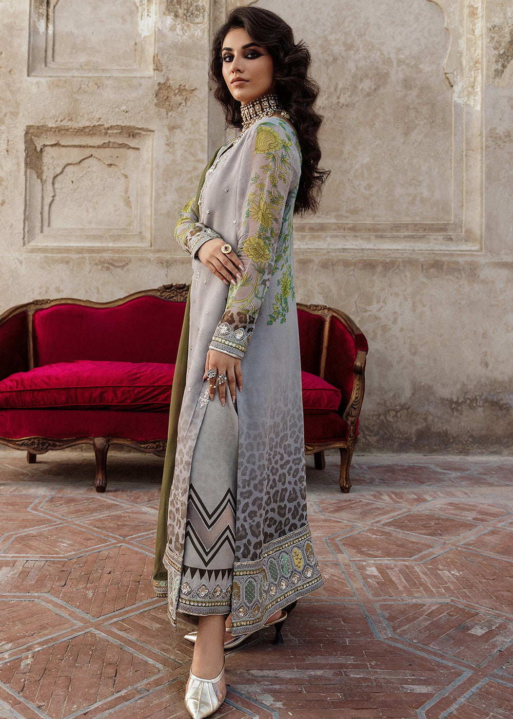 Buy Now Vasal Luxury Chiffon Collection '26 by Charizma | VSL6-12 Online in USA, UK, Canada, France, Greece, Germany, Ireland & Worldwide at Empress Clothing.