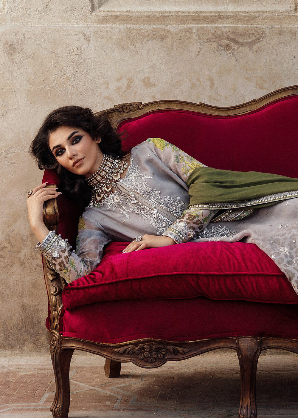Buy Now Vasal Luxury Chiffon Collection '26 by Charizma | VSL6-12 Online in USA, UK, Canada, France, Greece, Germany, Ireland & Worldwide at Empress Clothing.