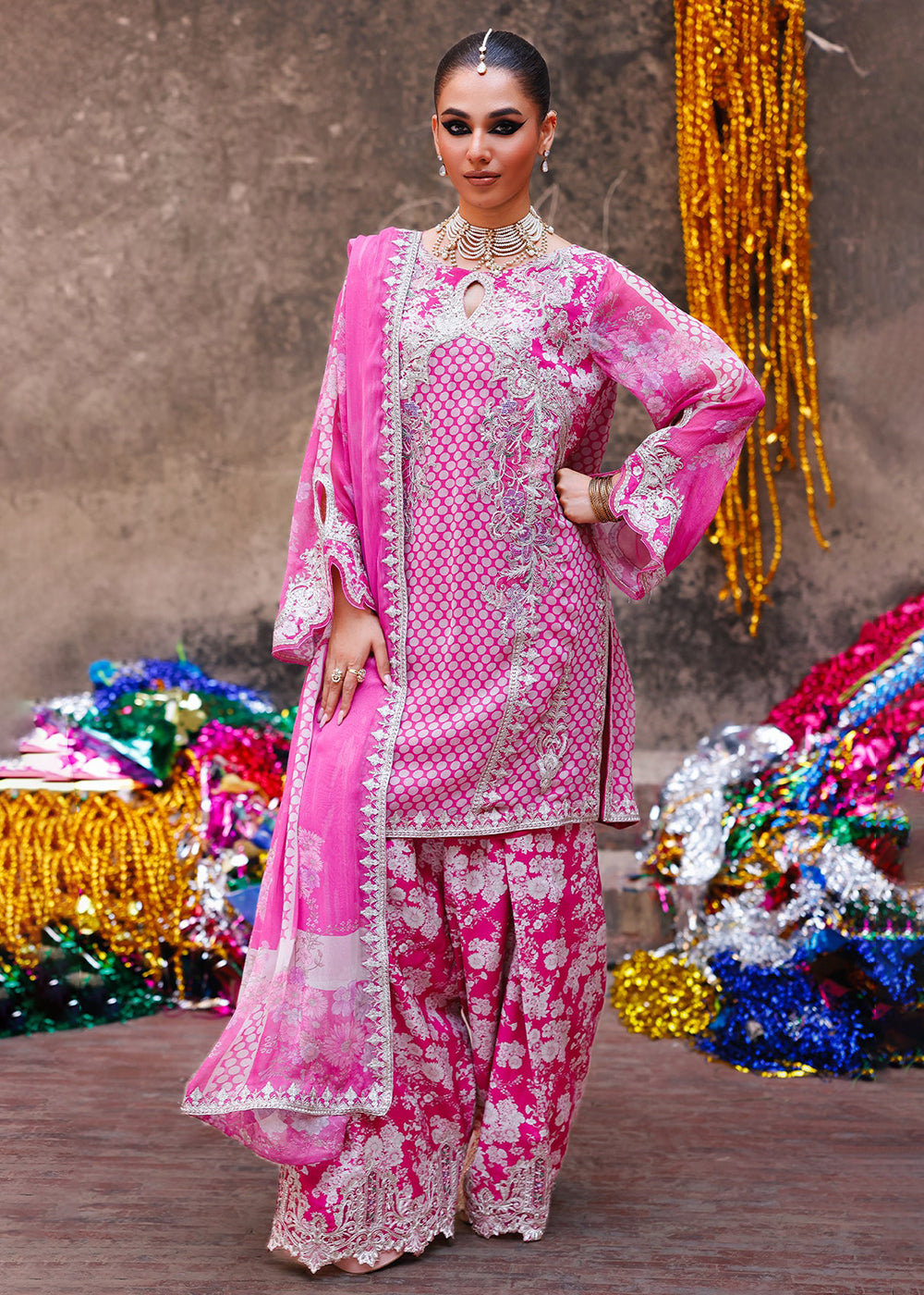 Buy Now Vasal Luxury Chiffon Collection '26 by Charizma | VSL6-14 Online in USA, UK, Canada, France, Greece, Germany, Ireland & Worldwide at Empress Clothing.