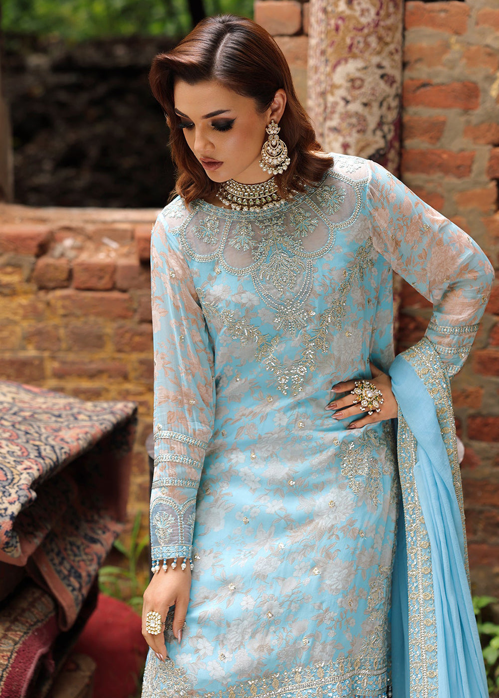 Buy Now Vasal Luxury Chiffon Collection '26 by Charizma | VSL6-15 Online in USA, UK, Canada, France, Greece, Germany, Ireland & Worldwide at Empress Clothing.