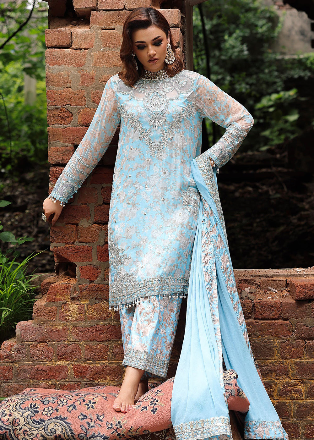 Buy Now Vasal Luxury Chiffon Collection '26 by Charizma | VSL6-15 Online in USA, UK, Canada, France, Greece, Germany, Ireland & Worldwide at Empress Clothing.