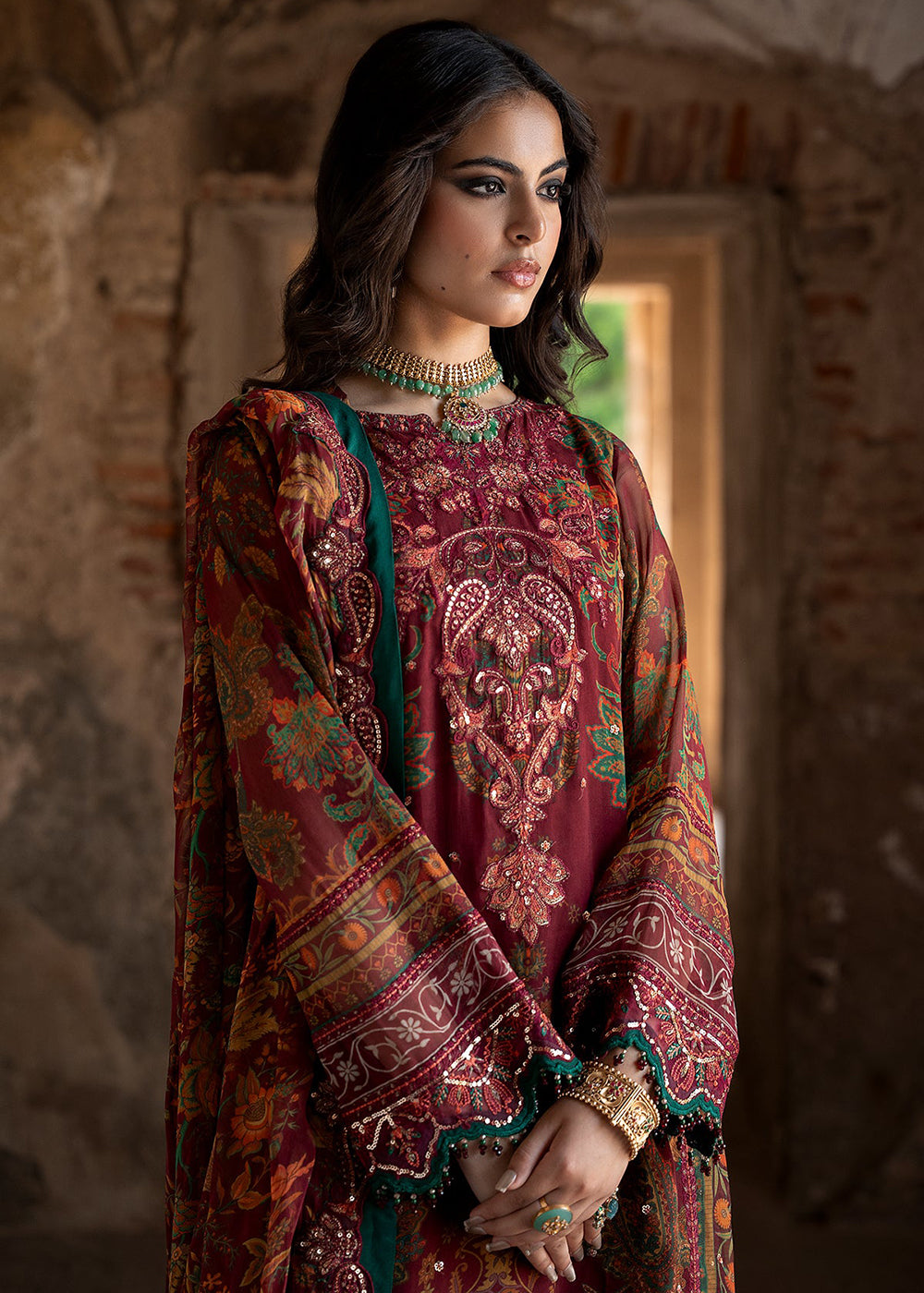 Buy Now Vasal Luxury Chiffons '26 by Charizma | VSLW6-04 Online in US, UK, Canada, France, Italy, Germany, Greece, Sweden, Netherlands & Worldwide at Empress.