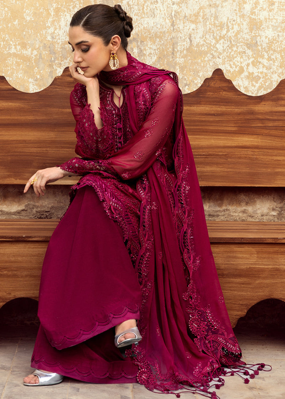 Buy Now Chiffons Luxury Formals '25 by Qalamkar | WC-02 SIOFE Online in USA, UK, Canada, Germany, Italy, Austria, France, UAE & Worldwide at Empress Clothing.