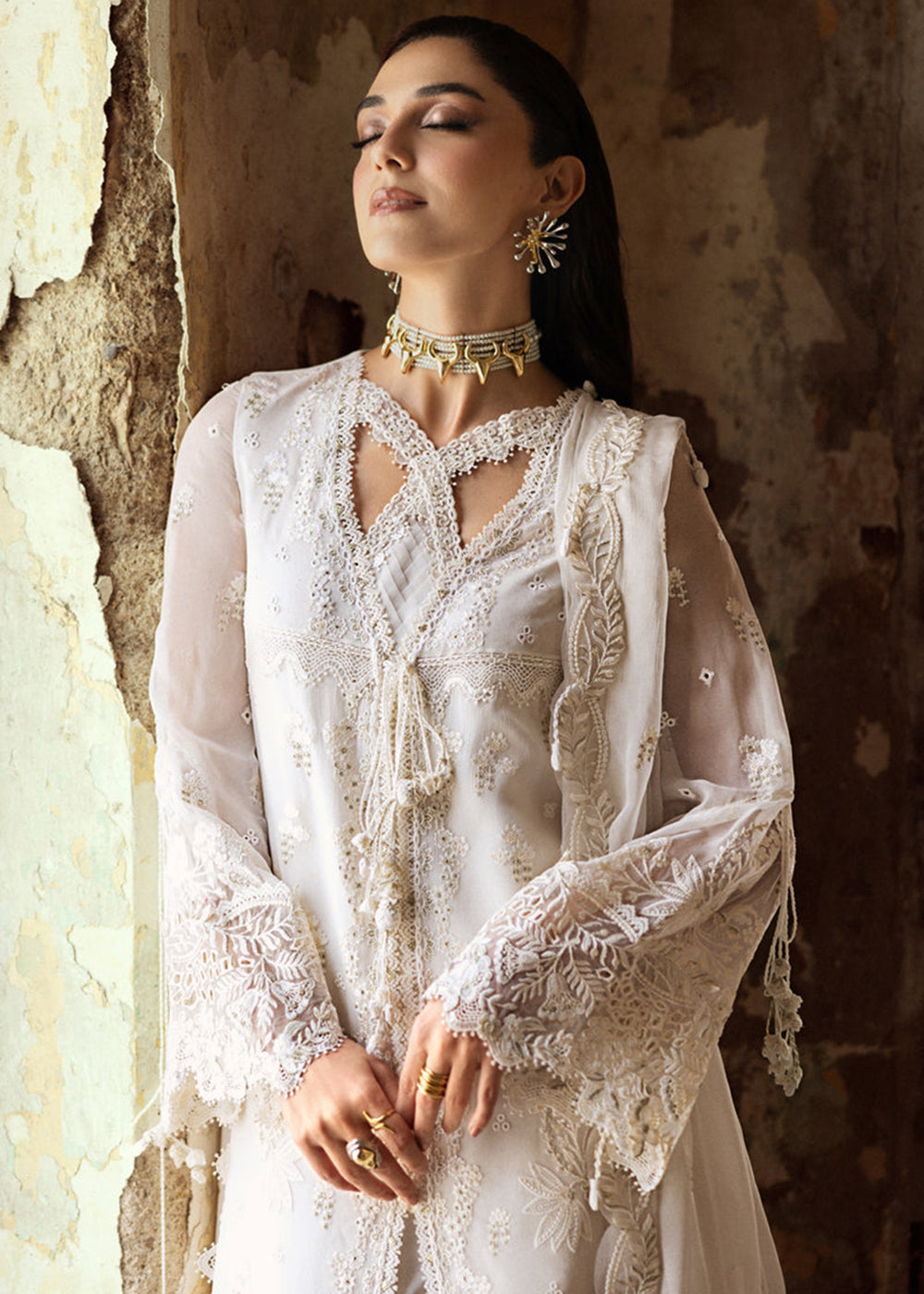 Buy Now Chiffons Luxury Formals '25 by Qalamkar | WC-03 ROISE Online in USA, UK, Canada, Germany, Italy, Austria, France, UAE & Worldwide at Empress Clothing.