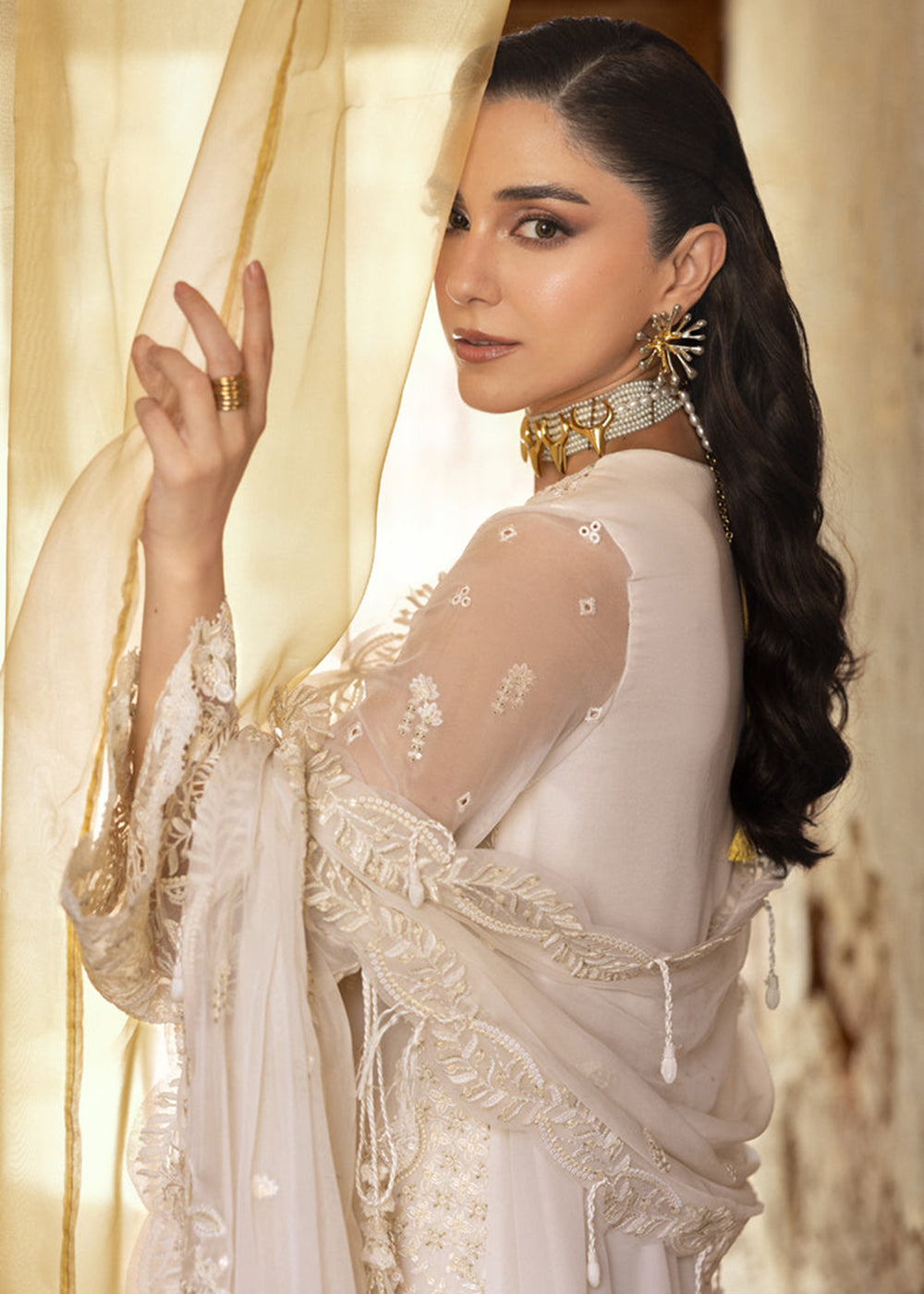 Buy Now Chiffons Luxury Formals '25 by Qalamkar | WC-03 ROISE Online in USA, UK, Canada, Germany, Italy, Austria, France, UAE & Worldwide at Empress Clothing.