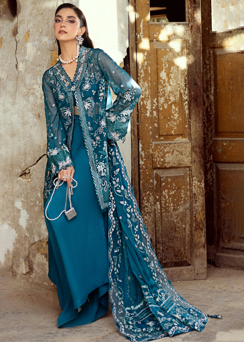 Buy Now Chiffons Luxury Formals '25 by Qalamkar | WC-04 NESSA Online in USA, UK, Canada, Germany, Italy, Austria, France, UAE & Worldwide at Empress Clothing.