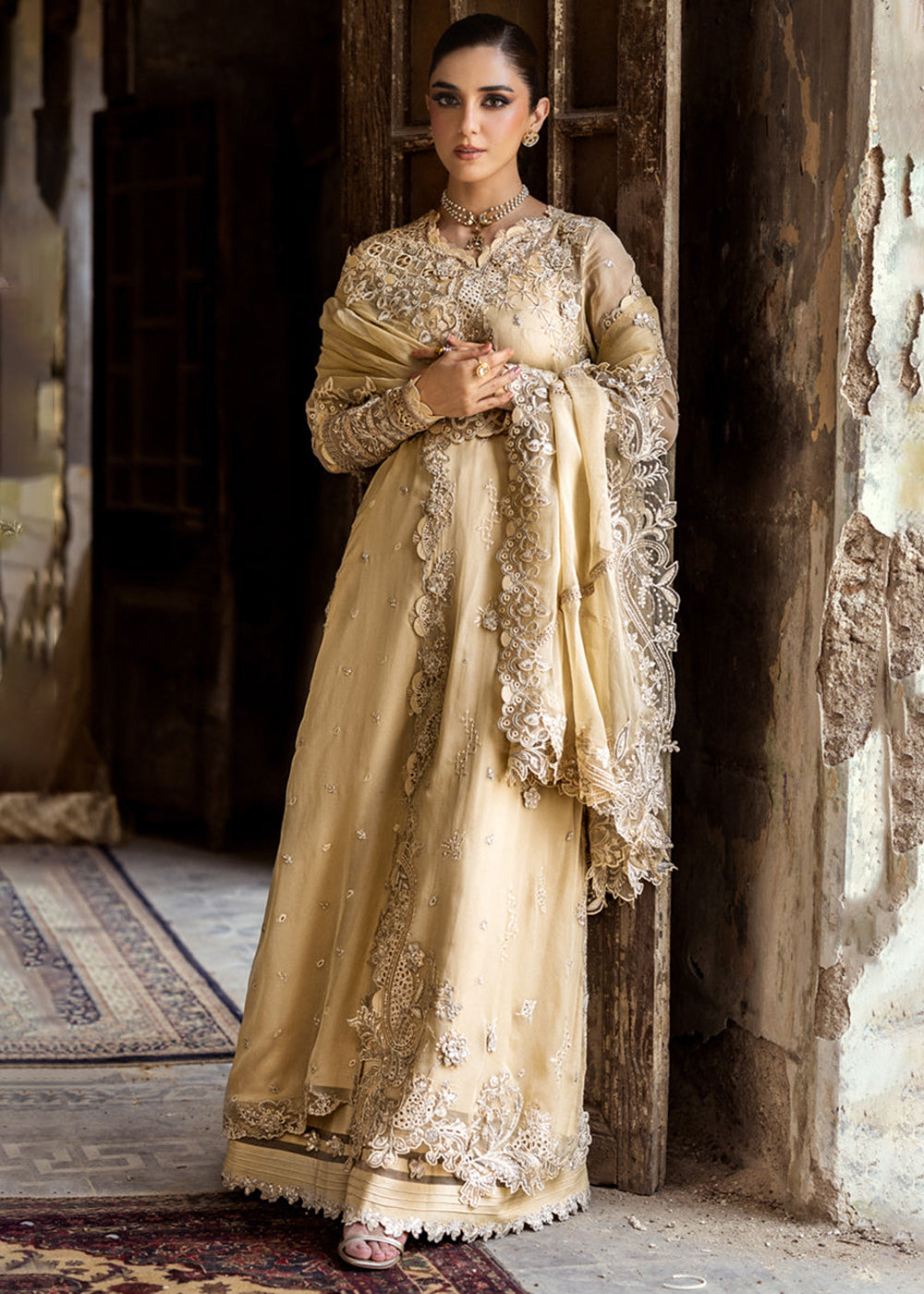 Buy Now Chiffons Luxury Formals '25 by Qalamkar | WC-07 HEELA Online in USA, UK, Canada, Germany, Italy, Austria, France, UAE & Worldwide at Empress Clothing.